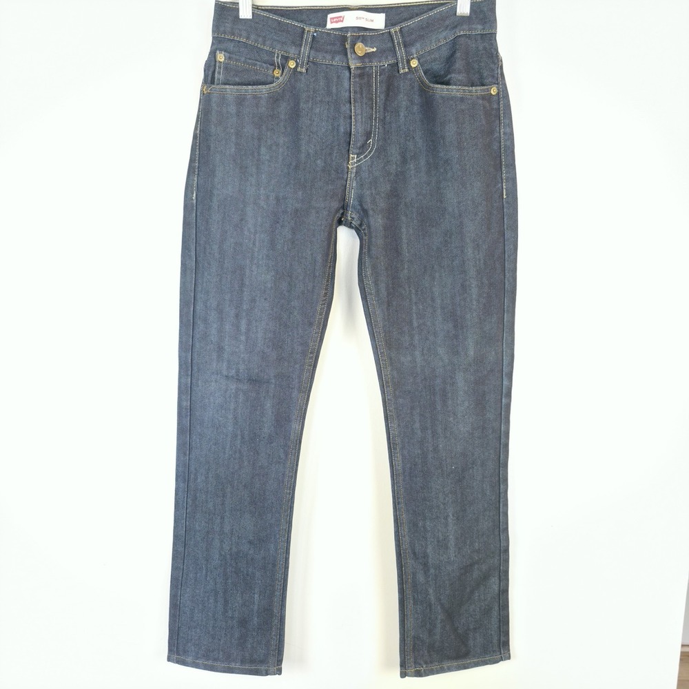 Levis 511 Jeans Men 18 Reg 29x29 Slim Straight Blue Denim Cotton‎ Blend.E130